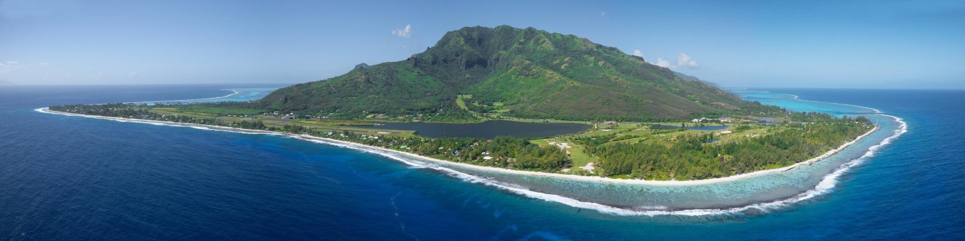 Gra w golfa na wyspie Moorea